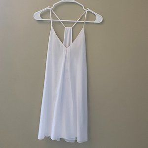Alice + Olivia Fierra Racerback Dress In White